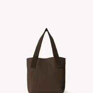 The Row Small N/S Brian Tote Bag Dark Brown