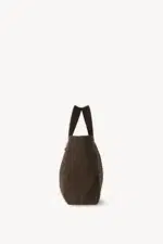 The Row Dark Brown Medium Brian Leather Tote Bag