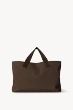 The Row Medium Brian Tote Bag Dark Brown