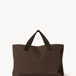 The Row Medium Brian Tote Bag Dark Brown