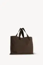 Medium The Row Brian Tote Bag In Dark Brown