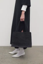 The Row Loretta Black Leather Bag