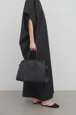 The Row Soft Margaux 15 Black Bag