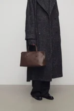 The Row Marcel Deep Brown Bag