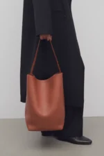 The Row Medium N/S Park Rhino Leather Tote Bag