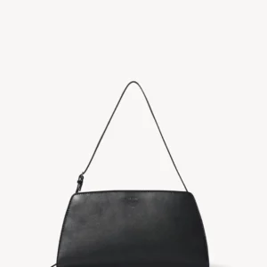 The Row Dalia Baguette Bag Black