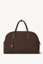 The Row India Travel Bag Deep Brown