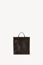 The Row Mini Barn Tote Bag Dark Brown
