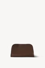 The Row Peggy Clutch Bag Deep Brown