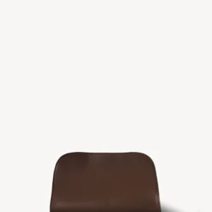 The Row Peggy Clutch Bag Deep Brown