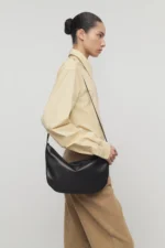 The Row EW Izzy Black Leather Bag