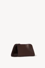The Row Peggy Clutch Leather Burgundy