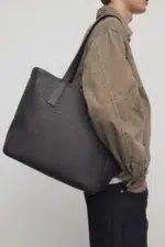 Ebony Brown The Row Hector Tote Bag