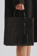 The Row Mini Barn Tote Tote Black