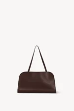 The Row Leather Burgundy Peggy Clutch