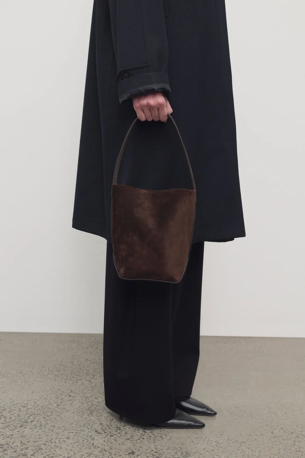 The Row Small N/S Park Tote Edge Tote Mocha