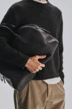 The Row India Travel Bag Grigio / Black Dark Collection