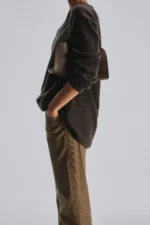 The Row Peggy Clutch Deep Brown Edition
