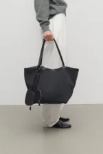 The Row Park Tote Three Black Canvas Bag