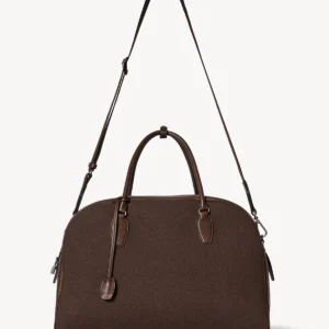 The Row India Travel Bag In Brown
