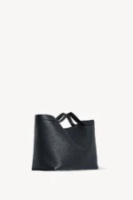 The Row Black Large Kit Leather Tote Bag
