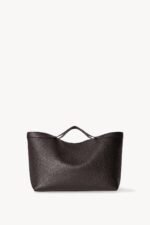 The Row Large Kit Tote Bag Dark Brown