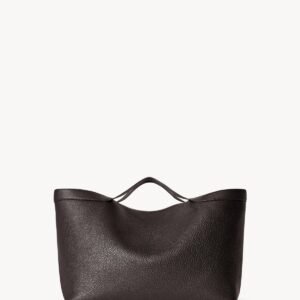 The Row Large Kit Tote Bag Dark Brown