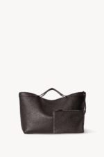 The Row Large Dark Brown Kit Tote Bag