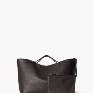 The Row Large Dark Brown Kit Tote Bag