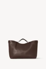 The Row Large Kit Tote Bag Deep Brown