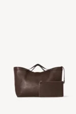 The Row Large Deep Brown Kit Tote Bag