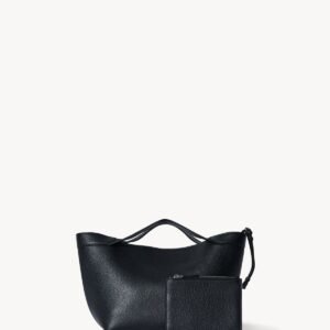 The Row Kit Small Tote Bag In Black