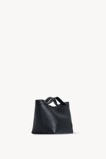 The Row Black Small Kit Leather Tote Bag