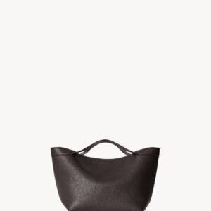 The Row Small Kit Tote Bag Dark Brown