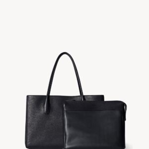 The Row Eileen Tote Bag In Black