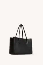 The Row Black Eileen Leather Tote Bag