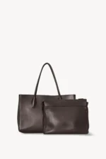The Row Eileen Tote Bag In Dark Brown