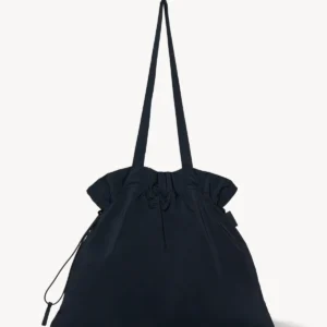 The Row Large Boone Tote Bag Black