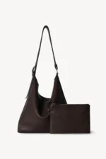 The Row Jean Shoulder Bag In Deep Brown