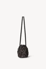 The Row Woven Alix Bag In Dark Brown