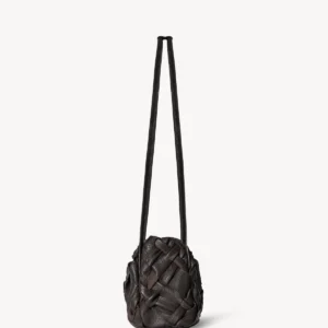 The Row Woven Alix Bag In Dark Brown