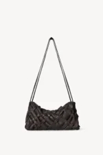 The Row Woven Alix Bag Dark Brown