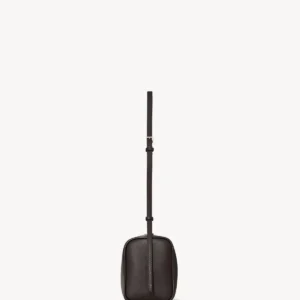 The Row 90s Dark Brown Leather Shoulder Bag