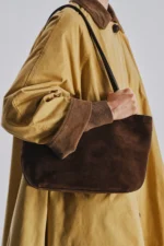 The Row Parker Dark Brown Leather Bag