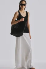 The Row Barn Dark Brown Leather Tote Bag