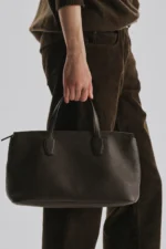 The Row Marcel Deep Brown Bag