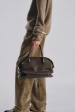 The Row Agnes 15 Dark Brown Bag