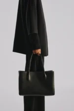 The Row Eileen Black Tote Bag
