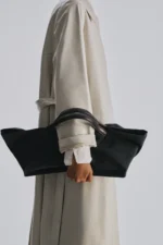 The Row Idaho Dark Navy Leather Bag