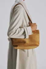 The Row Parker Light Caramel Leather Bag